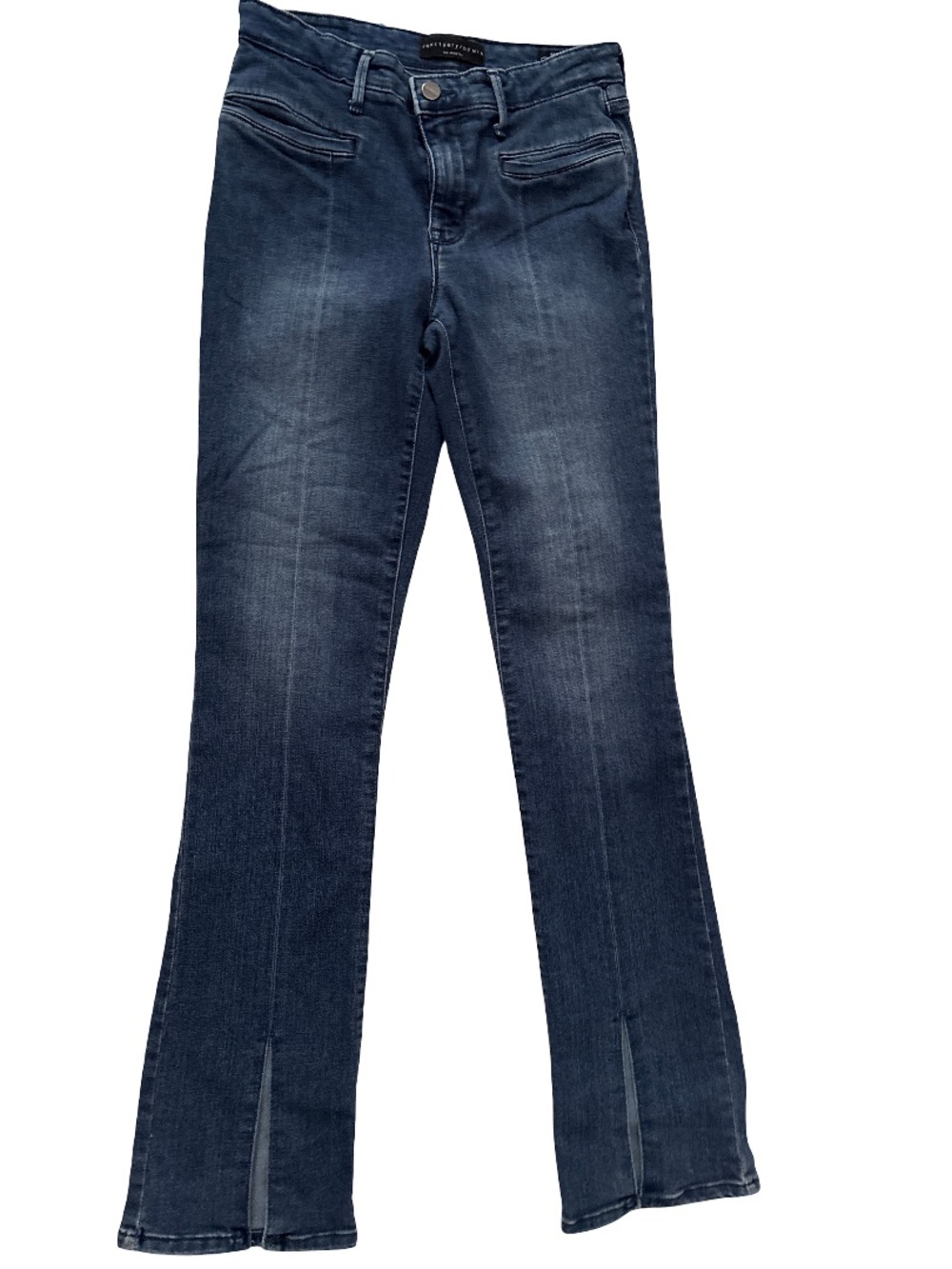 Sanctuary Dark Blue Flare Jeans with Front Slit